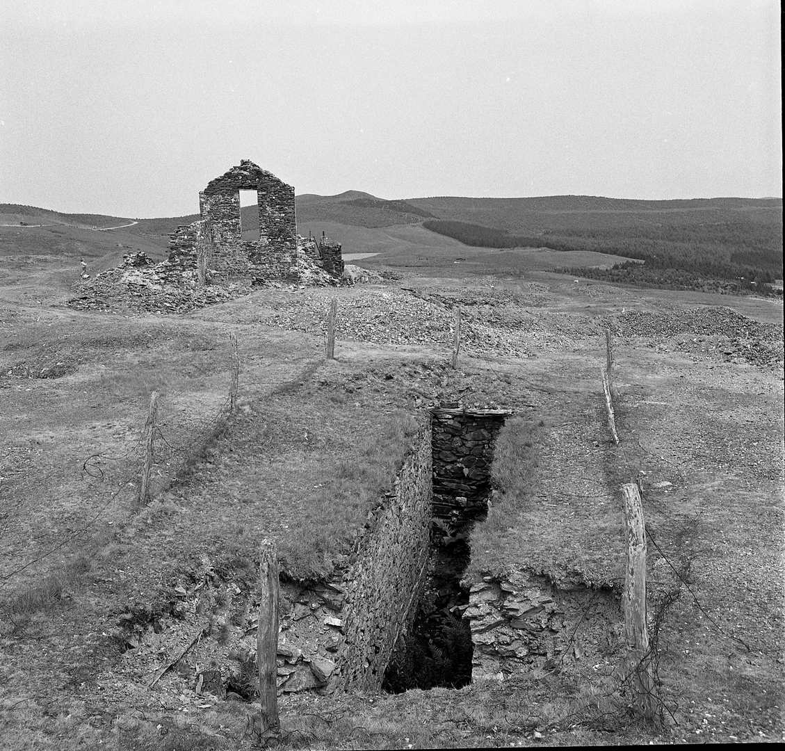 Esgair hir wheel pit 1975